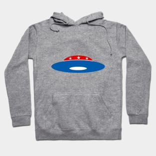 Flying Saucer, UFO Political Icon Hoodie